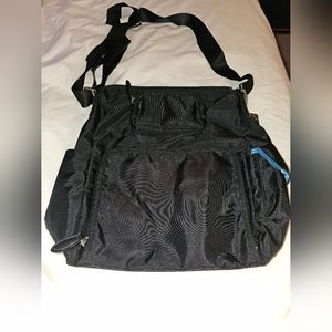 Black Canvas Messenger Bag